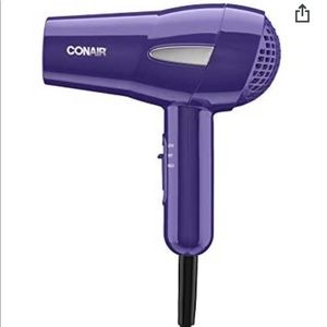 Conair Mini Travel Hair Dryer for On-The-Go Styling